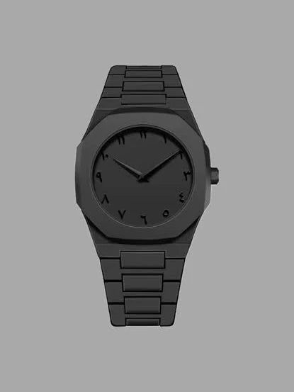 Black Aura Arabic Watch